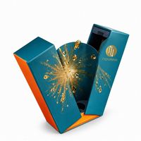 Elegante Caja Magnética de Papel Texturizado para Aceite de Oliva, Vino y Whisky, 750 ml, Papel Rígido para Licores