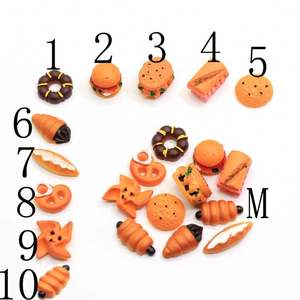100 Pcs/Lot 树脂微型玩具屋饼干食品 Cabochon 巧克力面包店 Dollhouse 甜点食品粘液魅力珠宝发现 - Product Image 4