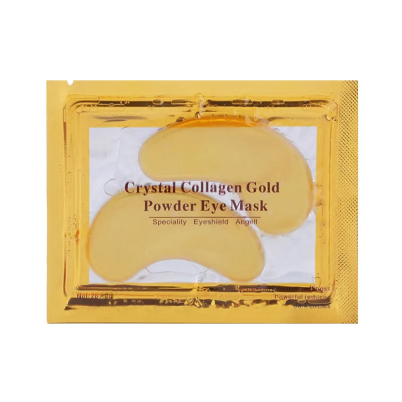 Private Label 24K Gold Collagen Eye Mask Puffy Eyes Solution rimozione delle rughe patch per gli occhi Parches Para Ojos Eyepatch Eye Mask