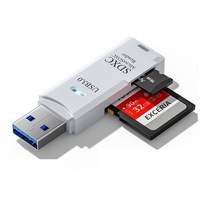 Lecteur de cartes SD/TF externe haute vitesse USB3.0 tout-en-un pour ordinateur et téléphone portable