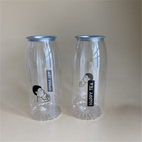 Bocaux en plastique personnalisés de 16 oz pour boissons gazeuses, aliments, animaux de compagnie, bouteilles jetables