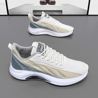 Nouvelles baskets de course pour hommes, couleur unie, luxe, respirantes, ultra-légères, résistantes à l'abrasion, à lacets, pour l'été et les loisirs