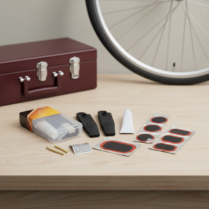 Kit de réparation de pneus de vélo portable Briviga, kit de réparation de vélo, ensemble d'outils de réparation pour le cyclisme, kit de réparation de pneus crevés pour VTT, vélo de route, chambres à air - Product Image 2