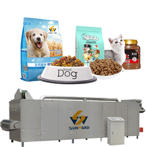 Machine de fabrication d'aliments secs pour animaux de compagnie, chiens, chiots, entièrement automatique, en acier inoxydable, haute capacité, équipement de production de moteur - Product Image 3