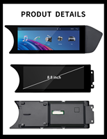 Tablero Digital para Automóvil Linux de 8.8 Pulgadas, Reproductor de Radio Multimedia MP3, Pantalla Táctil Capacitiva para Mercedes Benz Clase C W204/S204