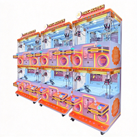 Promotion : Machine à griffes à monnayeur double niveau pour 4 joueurs, attrape-poupées, jeu d'arcade commercial pour centre commercial