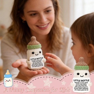 Poupées en crochet inspirantes, cadeaux d'anniversaire amusants pour hommes et femmes, et décorations de bureau émouvantes et encourageantes - Product Image 4