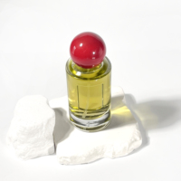 Vente en gros de flacons de parfum transparents ronds et cylindriques vides, atomiseur de parfum, emballage pour soins de la peau, flacon de parfum en verre 50 ml