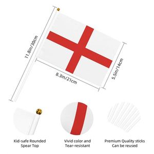 Wholesale Football Sporting Event Small National Handheld <b>Flags</b> England <b>Flag</b> Hand Waving Mini <b>Flag</b> - Product Image 4