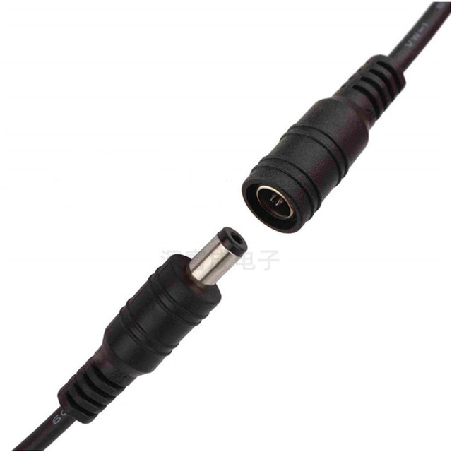 Customized 12V DC Power Cable2.1*5.5 or 2.5*5.5  2.1mm X 5.5mm Male to Female Dc Extension Cable