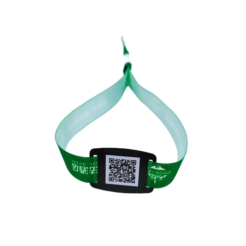 Personalizzato Usa E Getta Music Festival Wristband Tessuto Tessuto RFID NFC Braccialetti