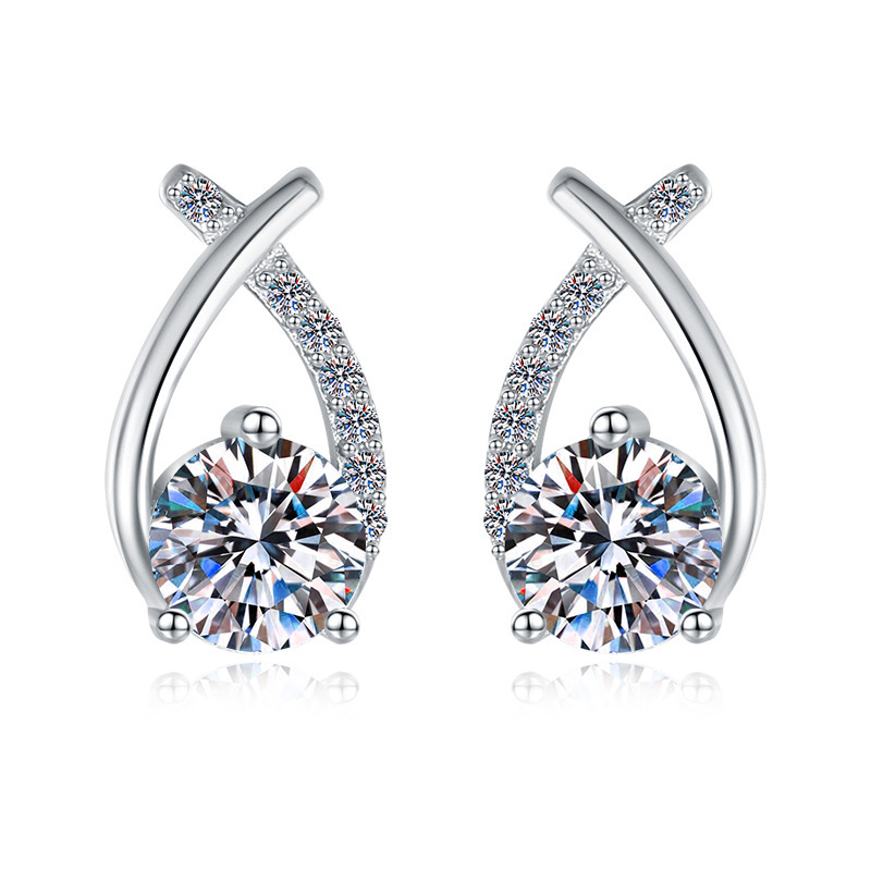 Trendy 925 Sterling Silver Hoop Earrings