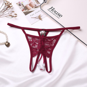 Celana dalam thong wanita grosir celana dalam thong pinggang rendah Lingerie untuk wanita untuk seks wanita liontin seksi <span class=keywords><strong>String</strong></span> <span class=keywords><strong>G</strong></span> mutiara - Product Image 5