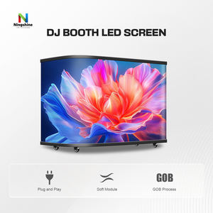 منصة دي جي منحنية 1052×600×1136 مم، طاولة دي جي عالية الدقة P2 GOB للحانات والعروض المسرحية - Product Image 6