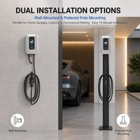 Chargeur de véhicule électrique à écran tactile de 5 pouces avec WiFi et Bluetooth OCPP1.6, puissance réglable de 7/11/22 kW pour la recharge de véhicules électriques à domicile et en entreprise