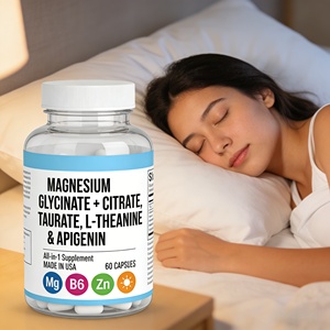 Capsules OEM de <span class=keywords><strong>Magnésium</strong></span> Glycinate, Citrate, Taurate avec L-Théanine, Apigénine, <span class=keywords><strong>B6</strong></span> et Zinc pour le Soutien du Sommeil, la Réduction du Stress et la Santé Musculaire - Product Image 2