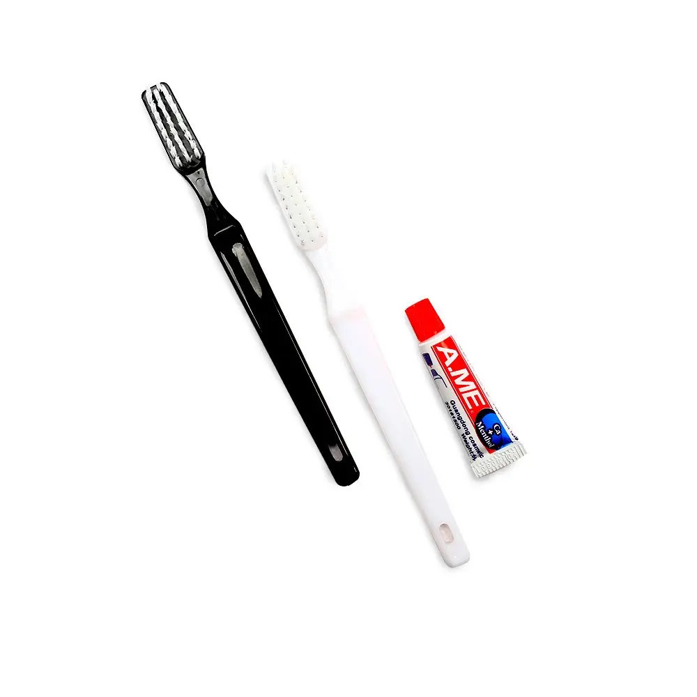 Kit dentaire jetable de luxe brosse à dents et dentifrice 6G AM utilisés par hôtel
