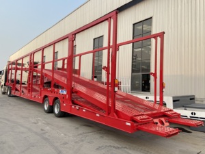 2 <strong>Floors</strong> 8 Cars Carrier Semi <strong>Trailer</strong> Truck Car Transporter Car Towing <strong>Trailer</strong> for Russia - Product Image 4