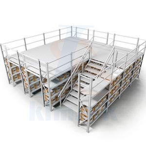 Système de plancher mezzanine avec bureau Grenier Loft Mezzanine Mezzanine Rack Plate-forme Plancher Pour Rayonnage Rack Étagère Étagères - Product Image 1