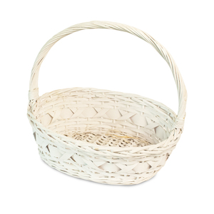 Jy Small Natural <strong>White</strong> <strong>Wash</strong> Wicker Willow Hamper Empty Candy <strong>Basket</strong> for Flower - Product Image 4