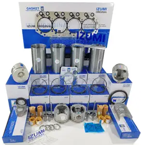 Suku Cadang Mesin untuk <span class=keywords><strong>4JB1</strong></span> 4HK1 4HG1 4LE1 4JA1 4BE1 4JJ1 4HF1 4JG2 Piston Gasket Mesin Diesel Overhaul Rebuild Liner Kit - Product Image 4