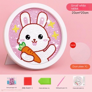 ชุดทำกรอบรูปภาพเพชรสำหรับเด็ก ลายการ์ตูน ทำมือ DIY รูปทรงกลม ธีมเจ้าหญิง ของเล่นสำหรับเด็กผู้<span class=keywords><strong>หญิง</strong></span>ระดับประถมศึกษา รูปแบบใหม่ - Product Image 5