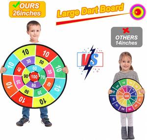 Children Double-sided Dartboard Indoor Fun Party Play Game Sticky Balls Large <b>Dart</b> Board for Kids - Product Image 2
