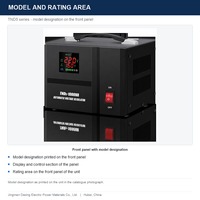 Stabilisateur de tension monophasé 220V avec moteur servo AVR 2KVA, tension personnalisable disponible