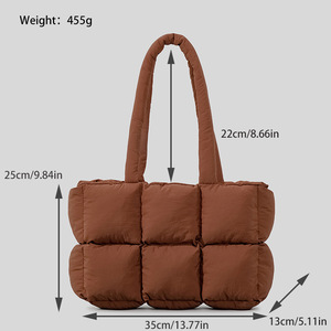 Wholesale 2024 New Women <strong>Puffer</strong> Tote Bag Fashion Designer Handbags <strong>Puffer</strong> Bag Custom Padded Puffy Cloud Handbags for Women - Product Image 2