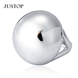 Bague géométrique unisexe tendance, plaquée argent 925, en acier inoxydable, pour un usage quotidien, bijoux modernes pour hommes et femmes - Product Image 4