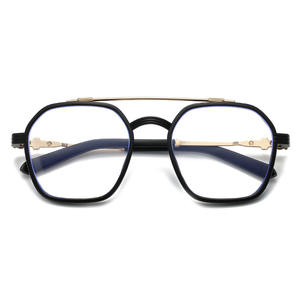 Lunettes d'ordinateur à double faisceau <span class=keywords><strong>pour</strong></span> femmes Lunettes carrées surdimensionnées <span class=keywords><strong>pour</strong></span> hommes Anti-lumière bleue <span class=keywords><strong>pour</strong></span> femmes <span class=keywords><strong>Lentilles</strong></span> transparentes ultra-légères Lunettes optiques <span class=keywords><strong>myopes</strong></span> - Product Image 1