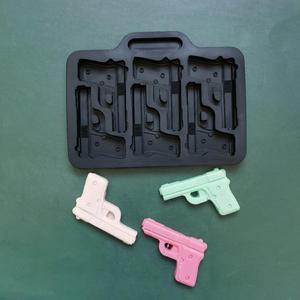 Vente chaude6 cavité pistolet glace grille bricolage Silicone <span class=keywords><strong>chocolat</strong></span> moule maison bricolage pistolet moules <span class=keywords><strong>de</strong></span> qualité alimentaire - Product Image 1