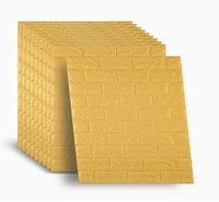 Panneaux muraux en mousse 3D en gros, papier peint auto-adhésif pour la décoration intérieure, autocollant mural en mousse PE, papier peint 3D, décoration intérieure