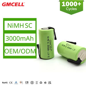 แบตเตอรี่แบบชาร์จได้ 1.2V 3000mAh NI-MH สำหรับชุดแบตเตอรี่หุ่นยนต์ดูดฝุ่นแบบกำหนดเอง 2.4V/3.6V/4.8V - Product Image 1