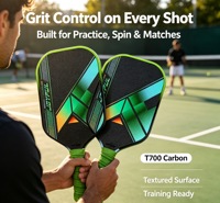 Perlengkapan Pickleball Karbon Titanium T700 Hot Pressed, Inti Busa EPP Set 2 Pemain untuk Latihan Kelompok Klub Pickleball & Pesanan Grosir