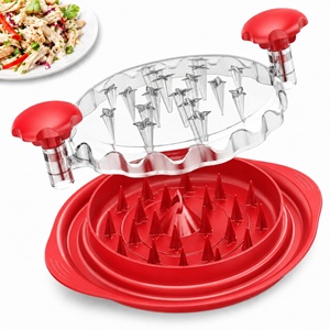 Strong Anti Slip Chicken Breast Shredder Tool Twist Pro Visible <b>Meat</b> <b>Grinder</b> With Brush for Kitchen Bbq Tacos - Product Image 1