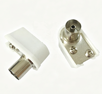 Adaptateur de connecteur femelle TV 9,5 mm ABS et métal LT9017