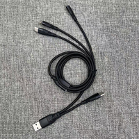 Heavy Duty 3in2 60W QC USB C 6A Carga súper rápida 6IN1 Cargador de cable de datos de carga USB para todos los iPhone 15 Samsung Galaxy Xiaomi