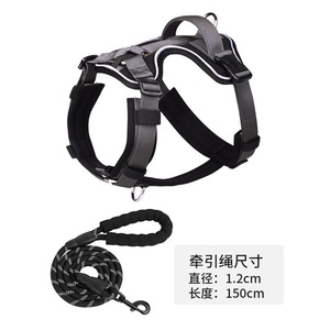 Reflective <strong>Stitching</strong> Sports <strong>Dog</strong> Harness With Comfortable Handle and Flexible Buckle for Medium Large <strong>Dogs</strong> - Product Image 4