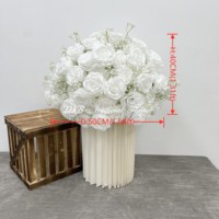 Boule de fleurs artificielle en soie romantique aux couleurs mélangées de haute qualité pour la décoration d'événements de mariage