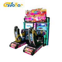 Console de jeu de voiture de course avec pièces de monnaie, Machine de jeu d'arcade pour terrain de jeu intérieur