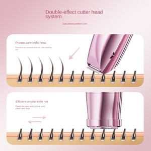 Depiladora Eléctrica 2 en 1 para Mujer, Recortadora de Bikini Inalámbrica para Vello Púbico, Rostro, Piernas y Axilas, Depilación Sin Dolor - Product Image 2