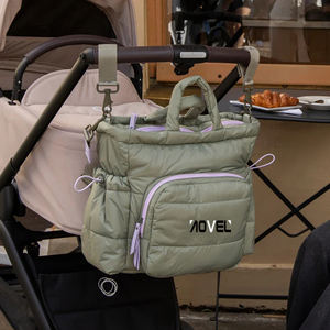 Sac à couches matelassé personnalisé de style Sac fourre-tout hydrofuge à langer pour bébé Sac à couches <span class=keywords><strong>en</strong></span> nylon pour voyage quotidien <span class=keywords><strong>Week</strong></span>-<span class=keywords><strong>end</strong></span> <span class=keywords><strong>en</strong></span> déplacement - Product Image 5
