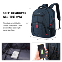 Sac à dos d'affaires pour homme avec logo personnalisé, grande capacité, pour ordinateur portable, imperméable, antivol, pour le travail, le bureau, les voyages