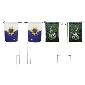 Advertising Display Fall Garden Flag 30x45cm Double Sided Printing Garden Flag With Pole Holder