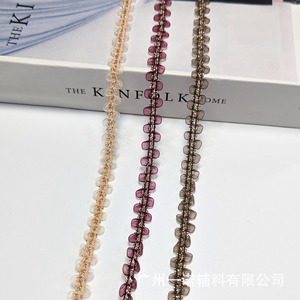 Perles décoratives en forme de dentelle avec chaîne métallique, style cœur, <span class=keywords><strong>accessoires</strong></span> de vêtement pour robe de mariée, sac et décoration de bijoux - Product Image 2