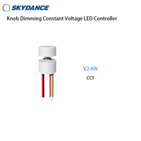 V1-KN, V2-KN, V3-KN 1-3 canaux 5-24VDC bouton gradation contrôleur de LED à tension constante pour Dim, température de couleur double ou LED RVB