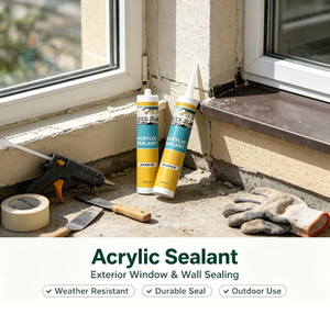 Sellador Acrílico Pintable, Flexible, para Rellenar Huecos en Paneles de Yeso, Reparación de Grietas y Juntas Interiores, <span class=keywords><strong>Pegamento</strong></span> de Sellado - Product Image 2