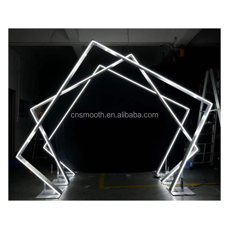 Wedding Lights Geometric Metal Arch Led