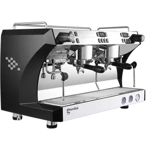 Multifunctionele 2 Groep Koffiemachine Professionele Koffiemachine Elektrische Espressomachine Voor Het Bedrijfsleven